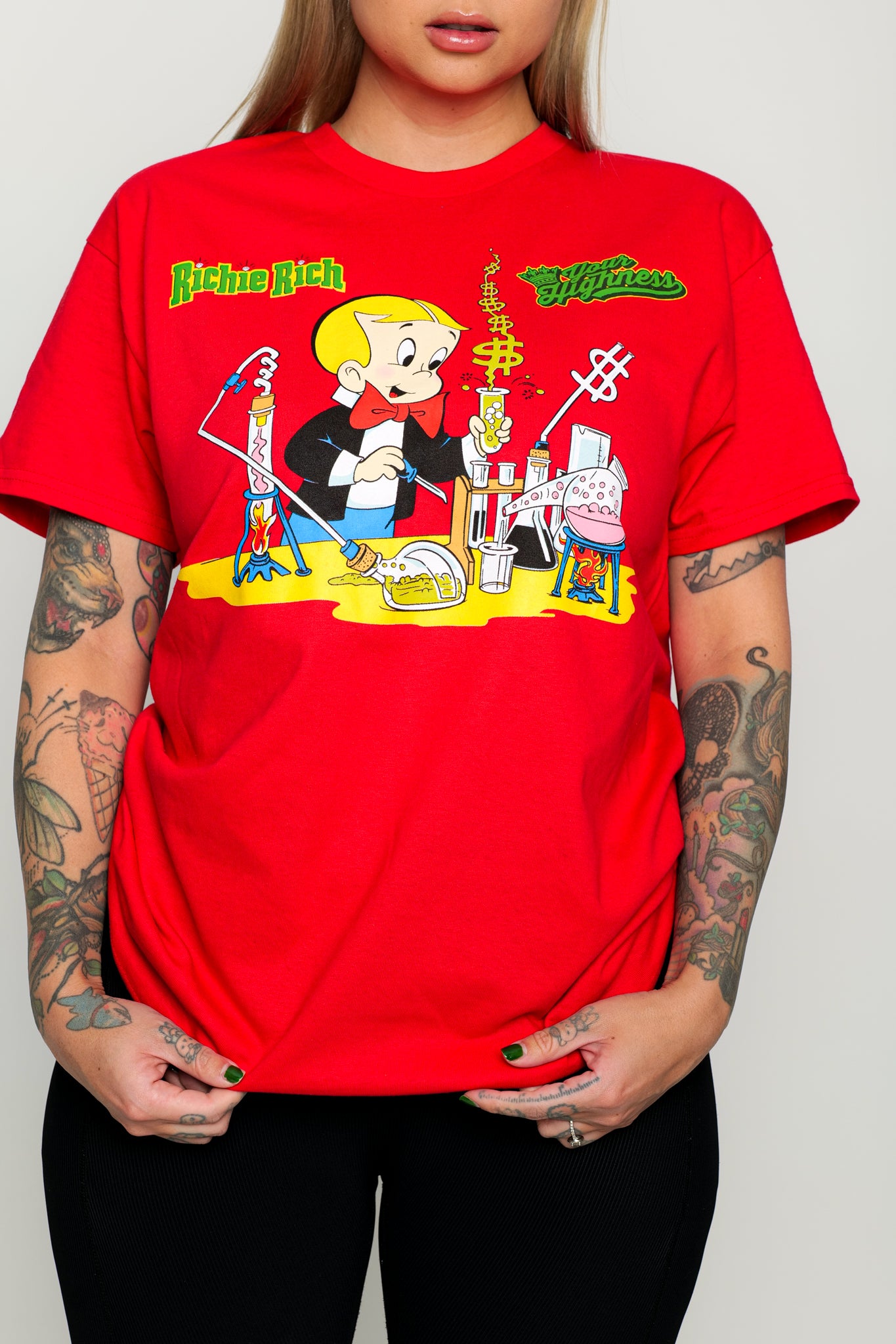 YH x Richie Rich Seeing Green Tee Red