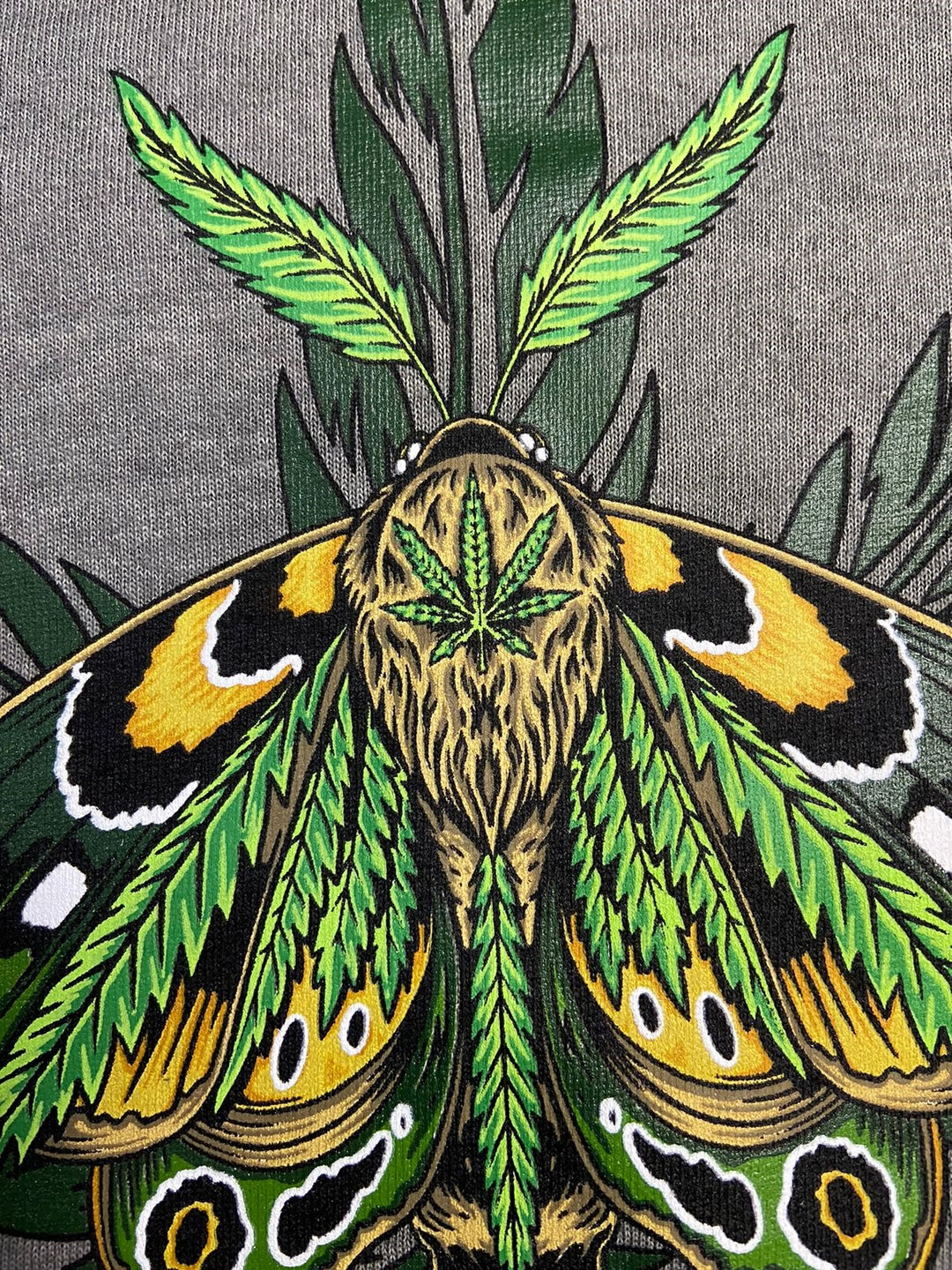 Moth Tee Charcoal