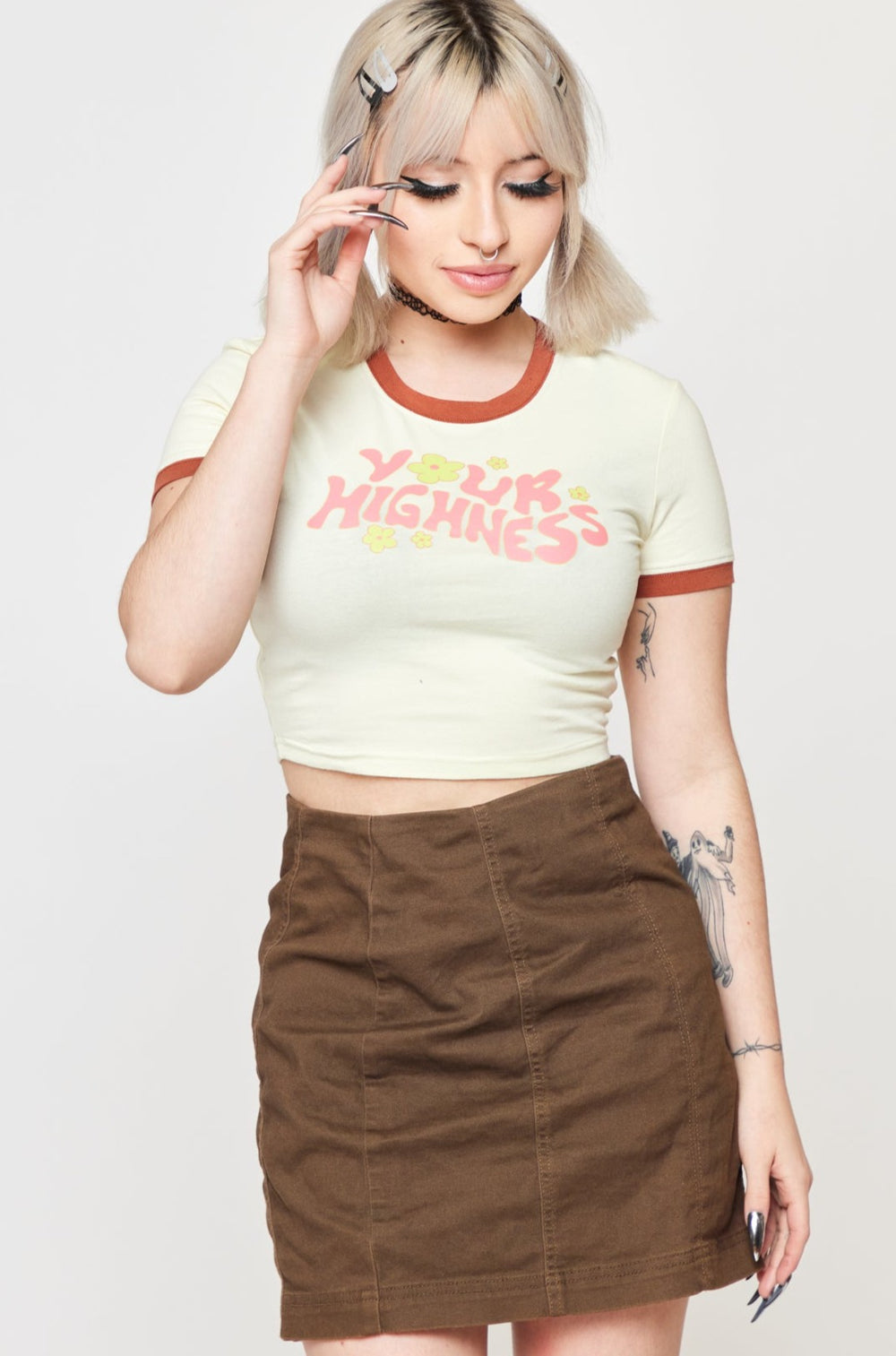 So Mellow Cream Crop Tee