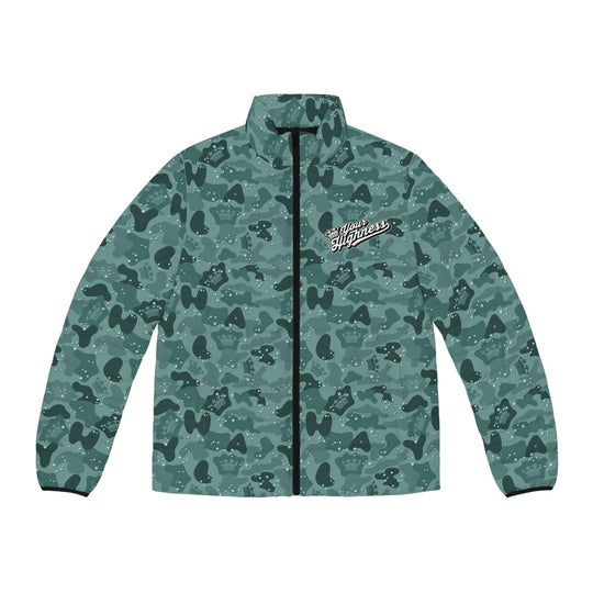 Ocean Camo Puffer Jacket