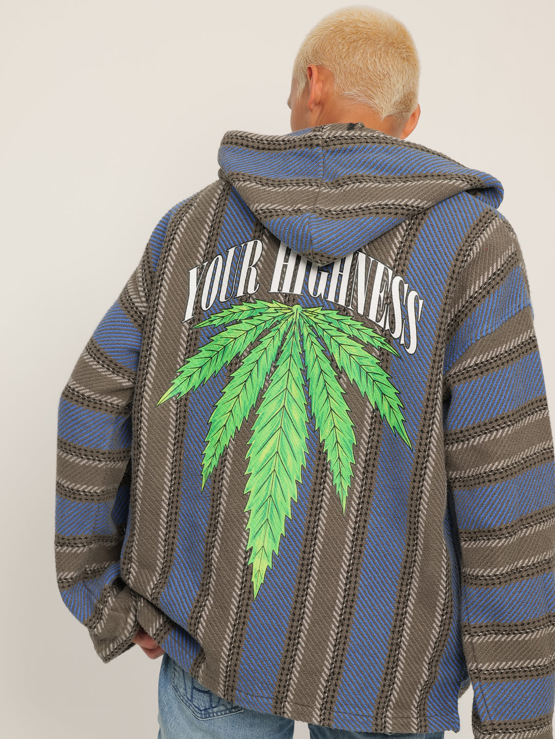 Hemp Leaf Baja Hoodie