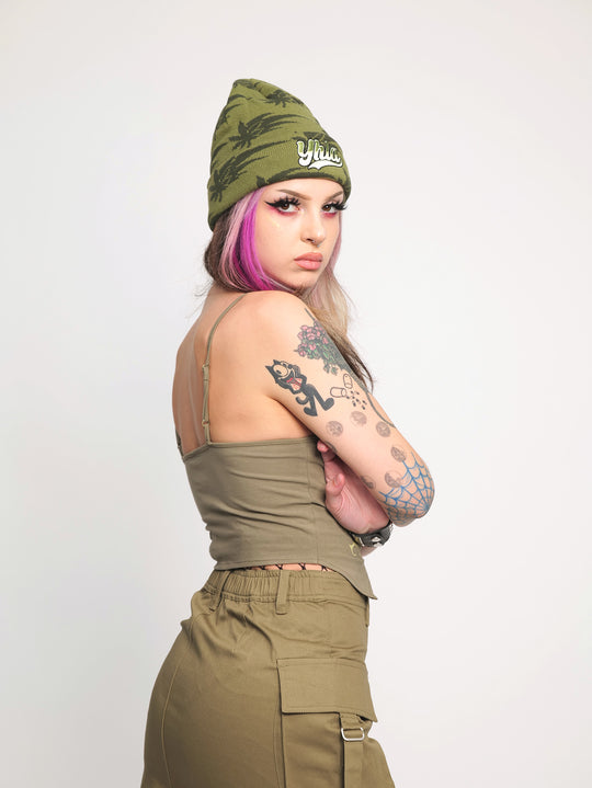 Bolt Beanie Green