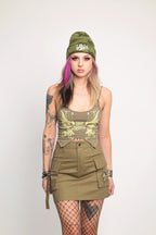 Fairy Cargo Skirt Green
