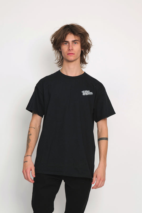 Hemp Leaf Tee Black