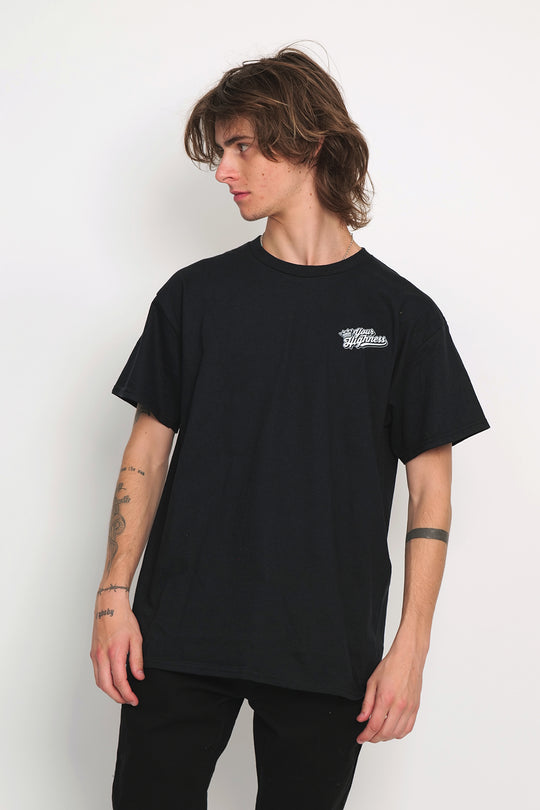 Hemp Leaf Tee Black