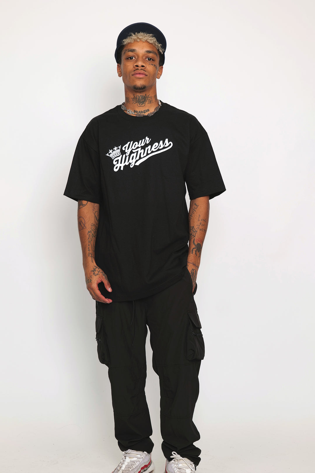 Crown Logo Tee Black/White