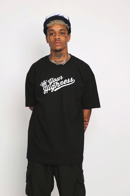 Crown Logo Tee Black/White