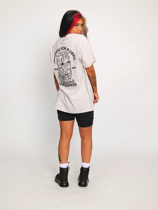 Trap Hard Tee Ash Grey