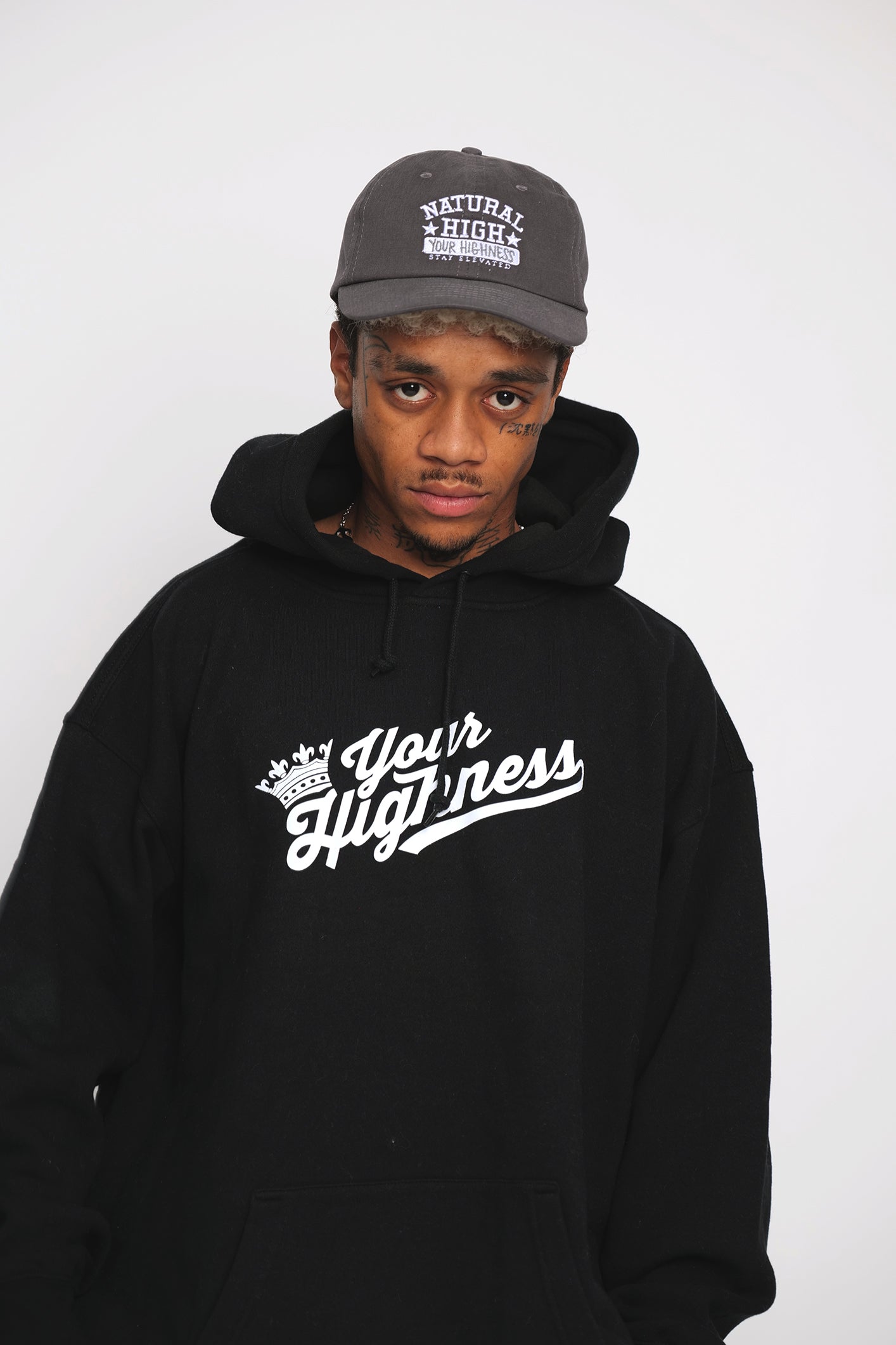 Crown Logo Hoodie Black