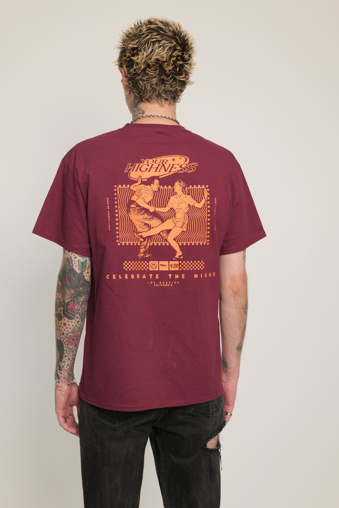 Dance Off Tee Maroon