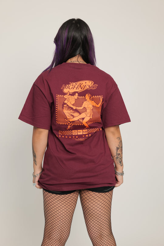 Dance Off Tee Maroon