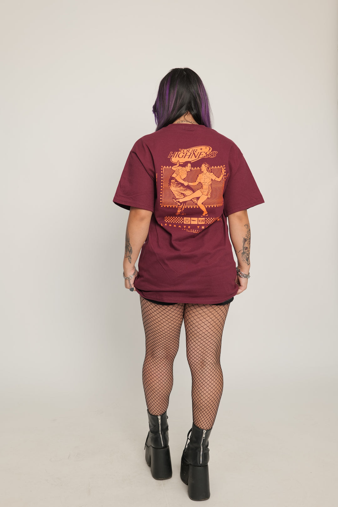 Dance Off Tee Maroon