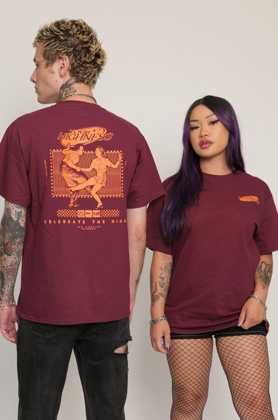 Dance Off Tee Maroon