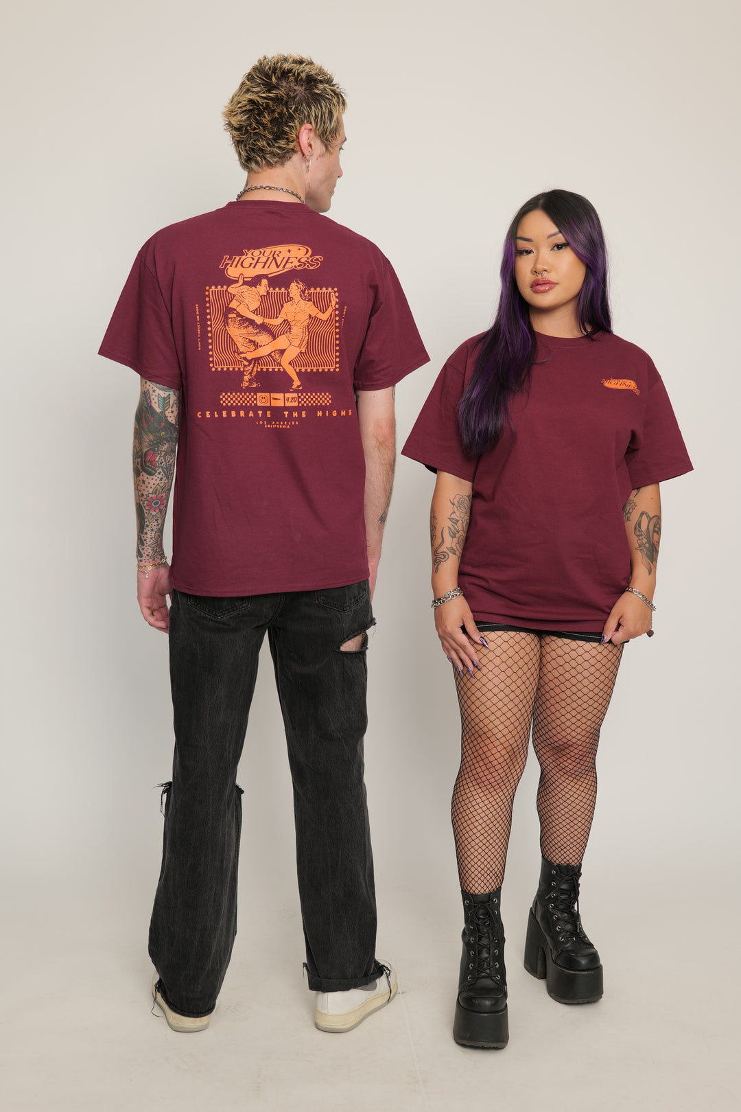 Dance Off Tee Maroon