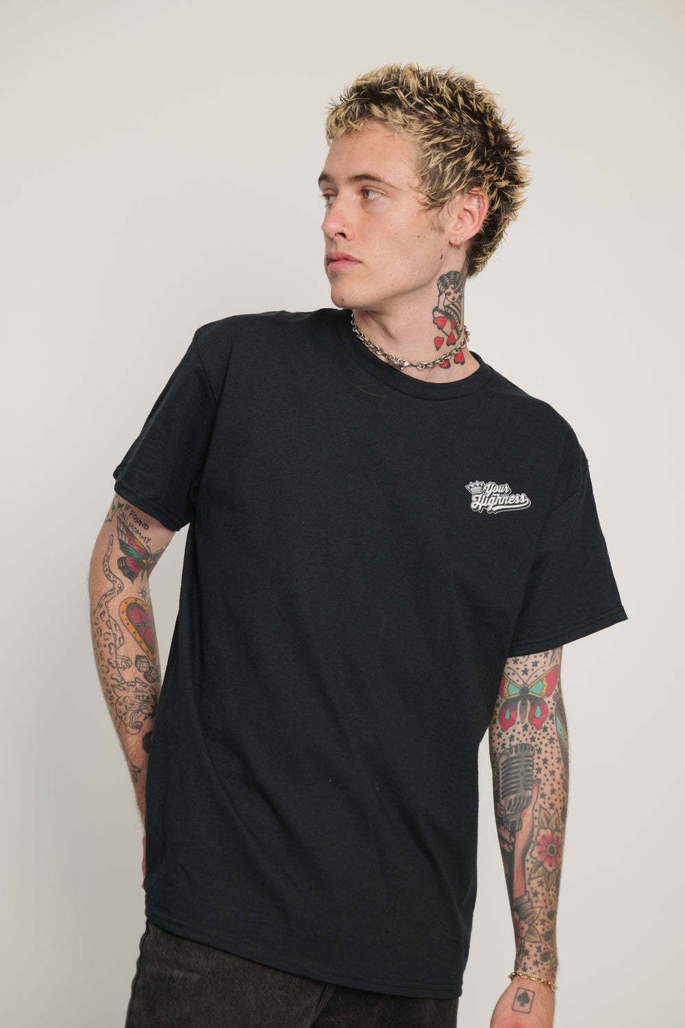 Hemp Leaf Tee Black