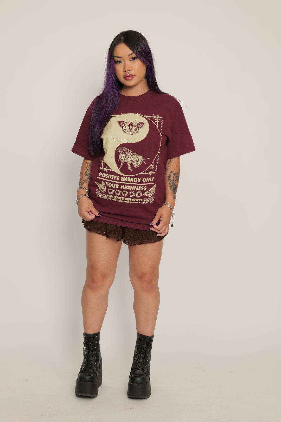 Output Tee Maroon