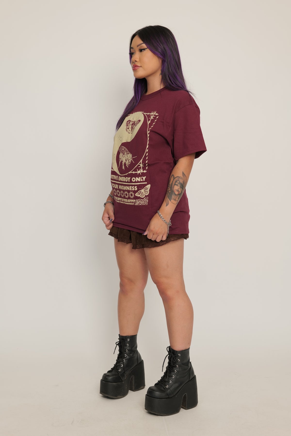 Output Tee Maroon
