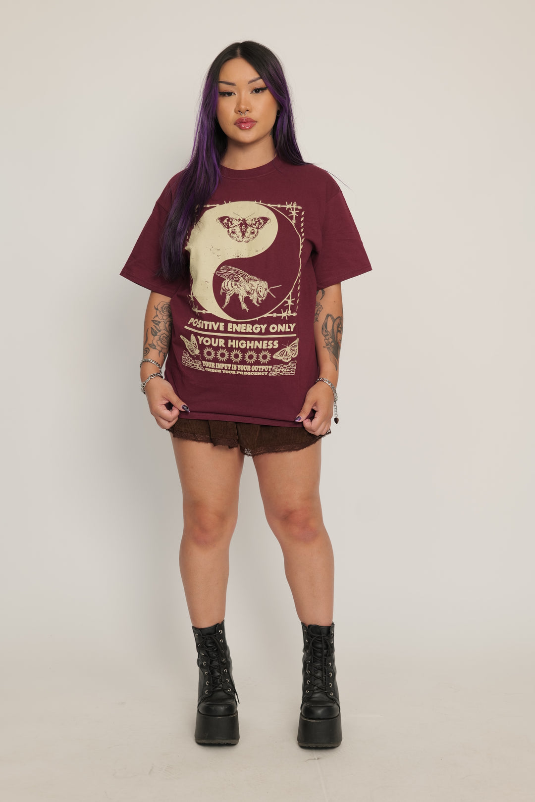 Output Tee Maroon