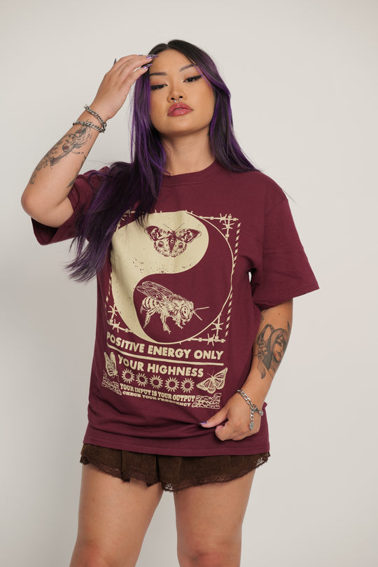 Output Tee Maroon