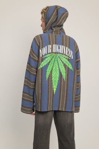 Hemp Leaf Baja Hoodie