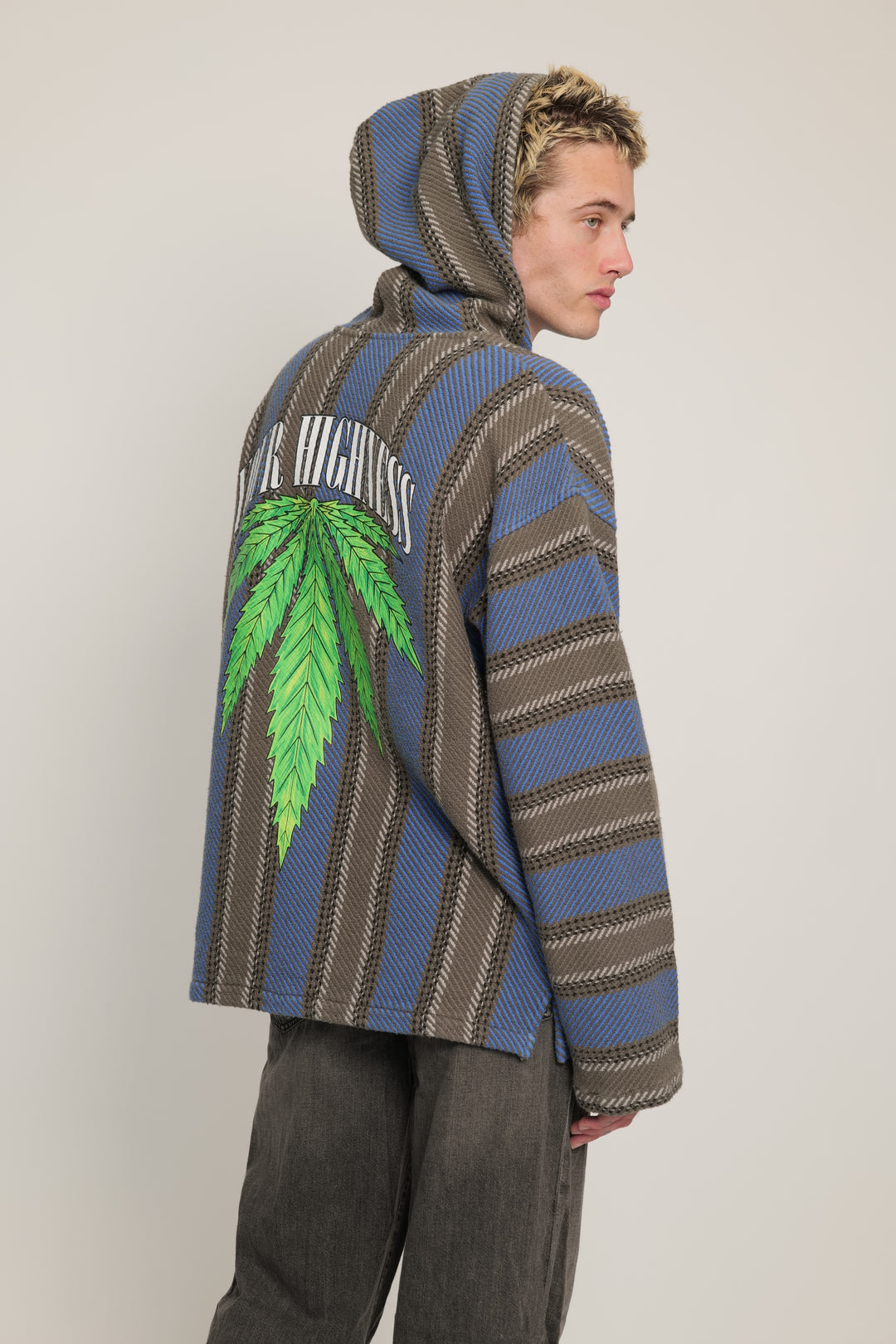 Hemp Leaf Baja Hoodie