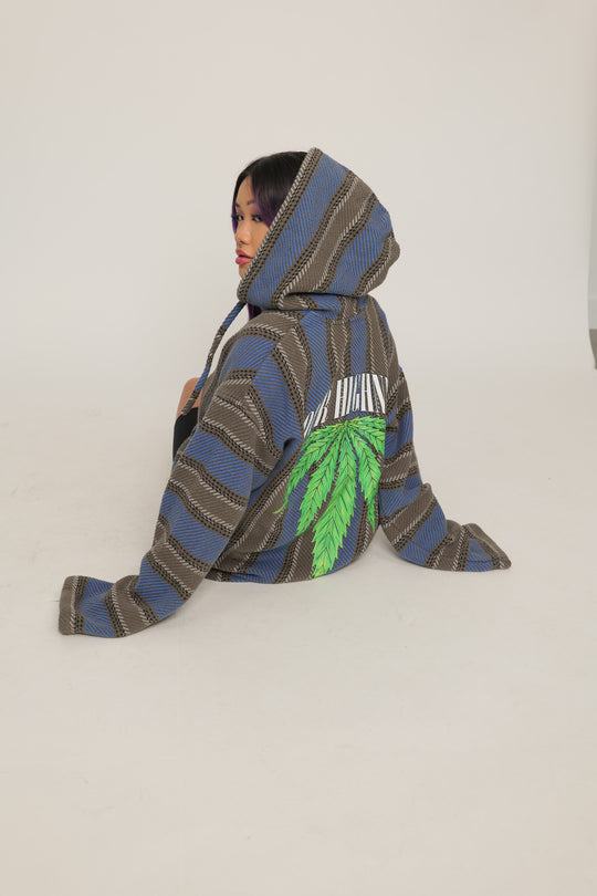 Hemp Leaf Baja Hoodie