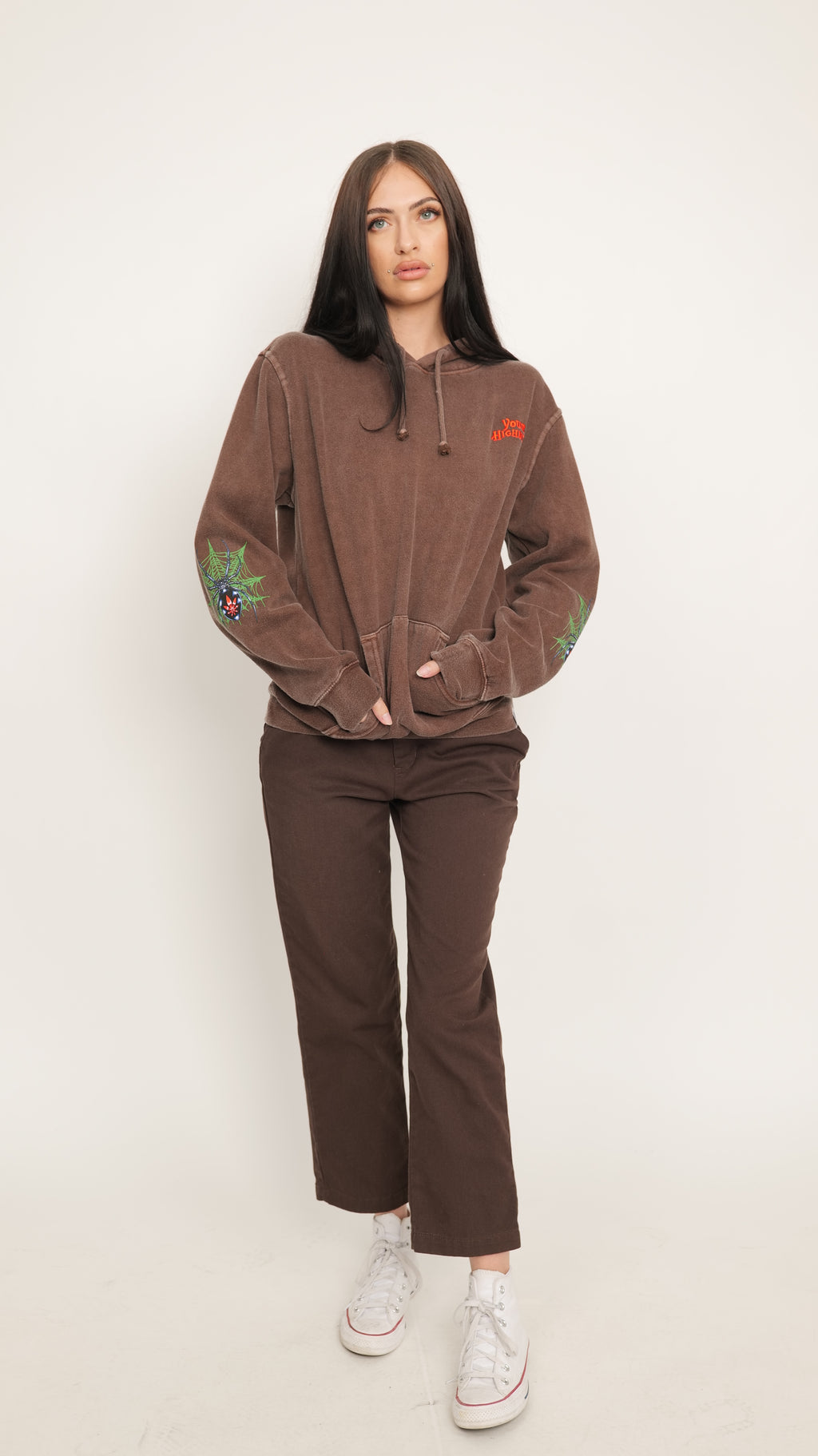 The Widow Hoodie Brown