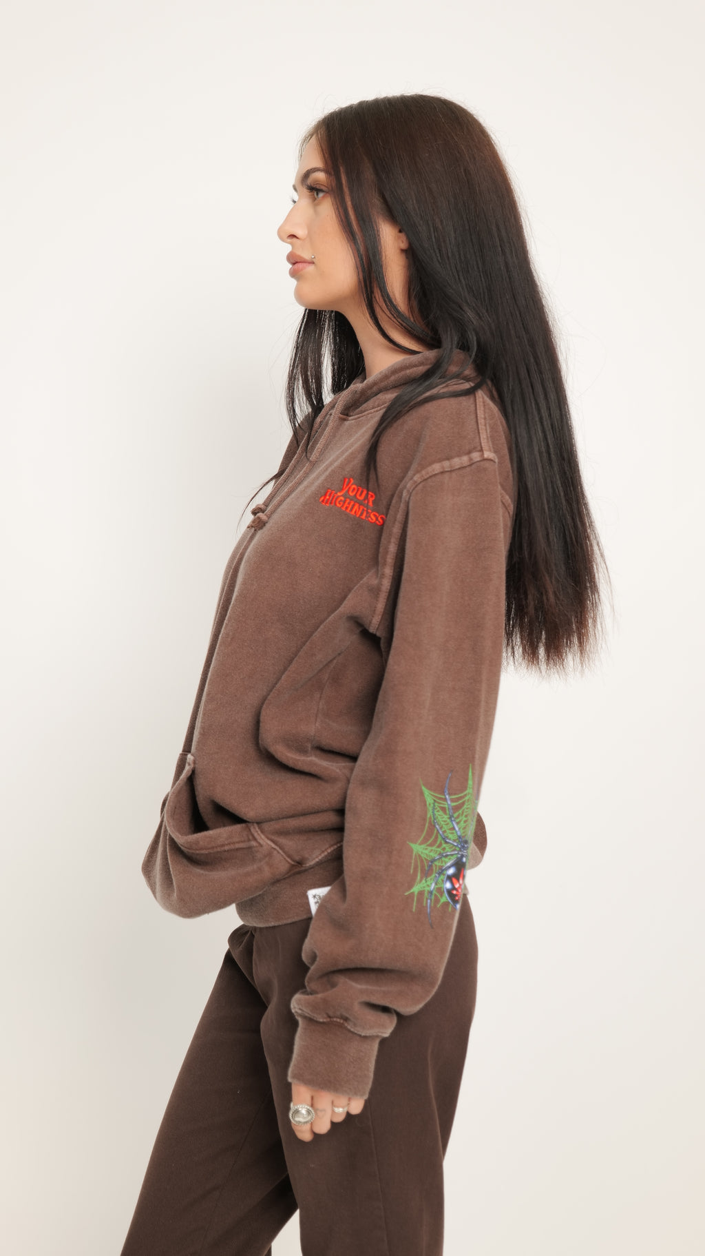 The Widow Hoodie Brown