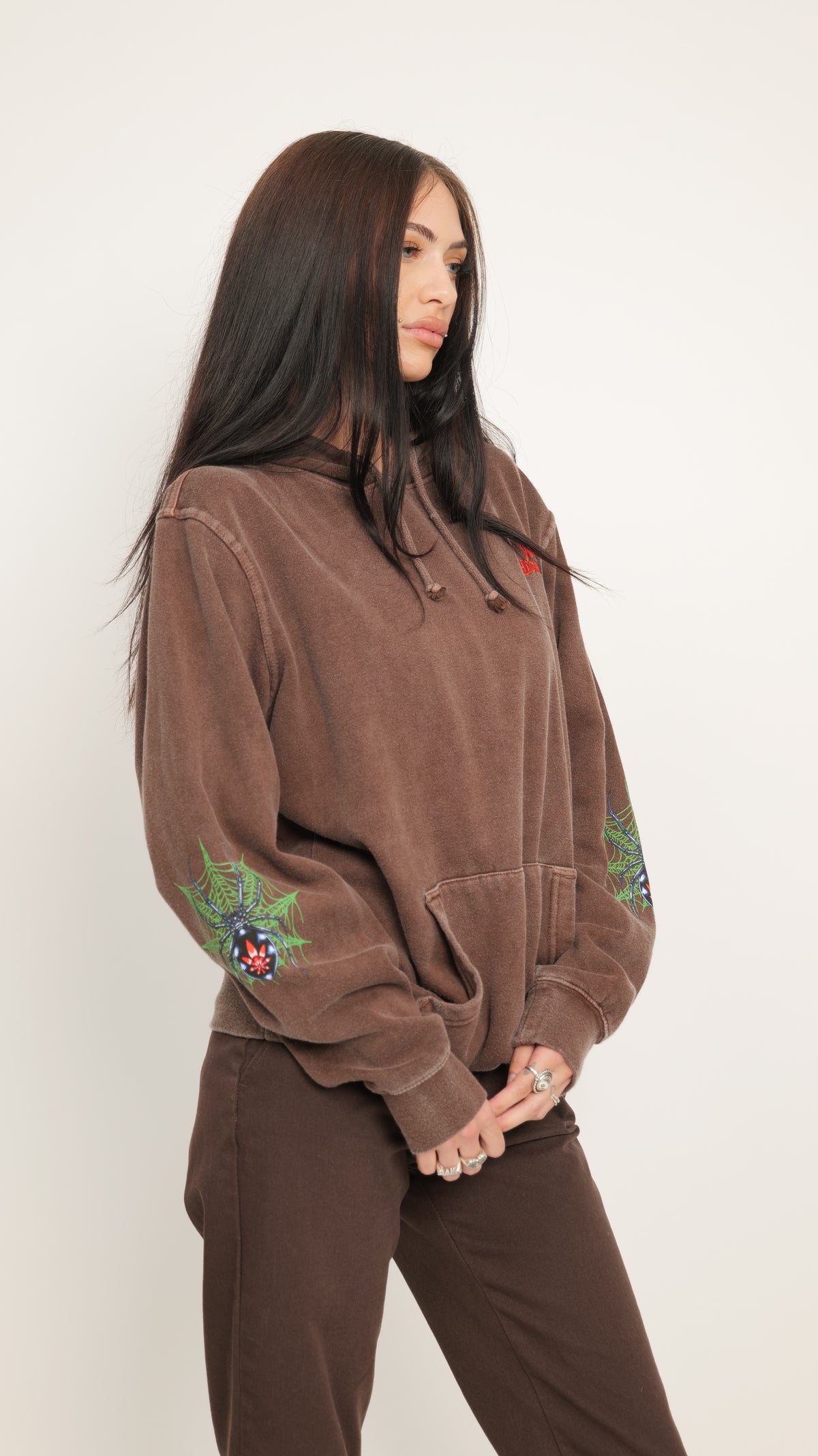 The Widow Hoodie Brown