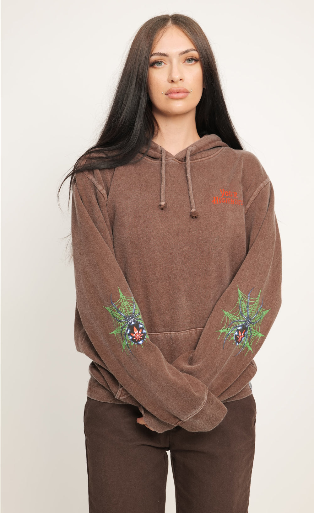 The Widow Hoodie Brown