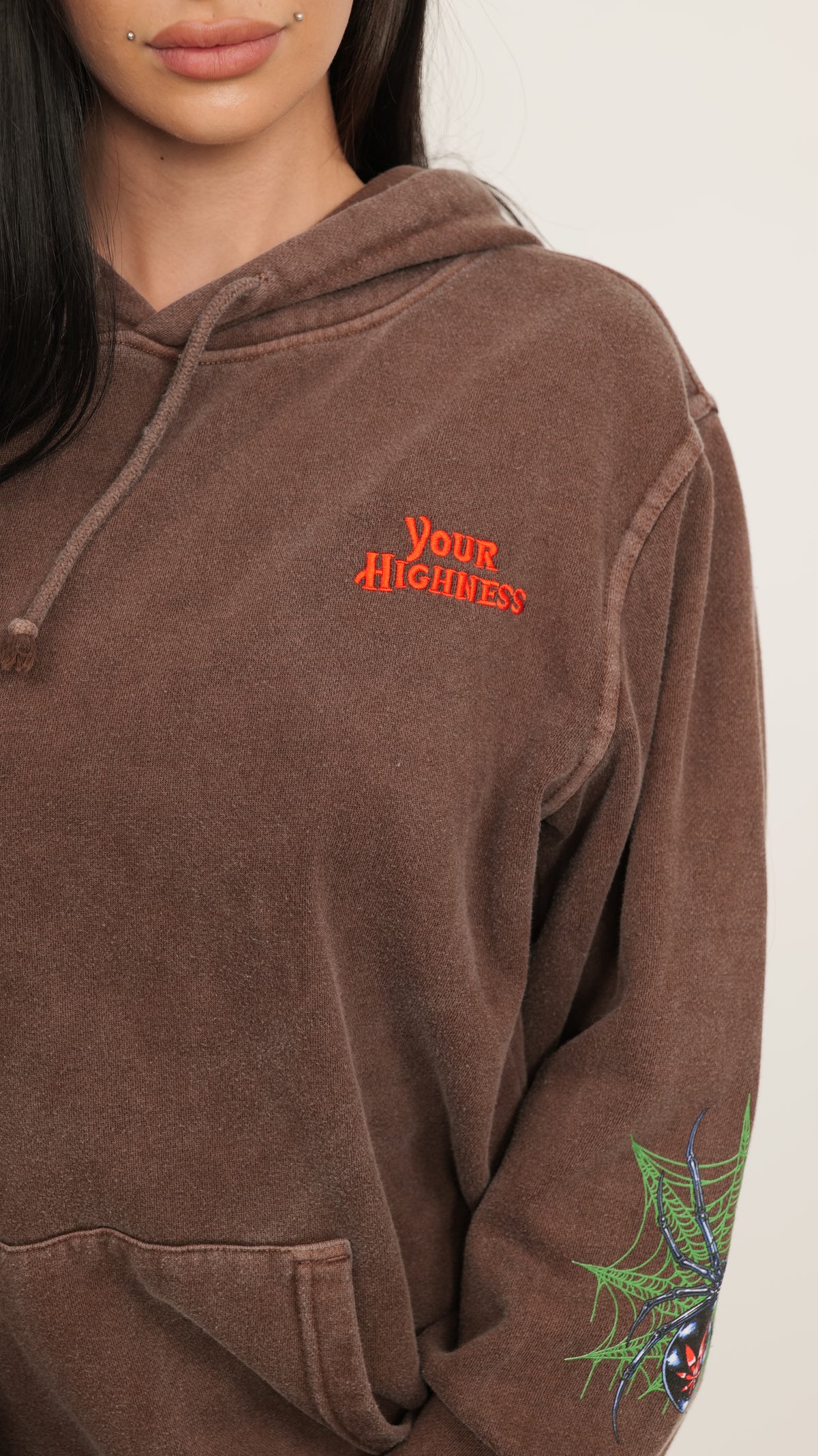 The Widow Hoodie Brown