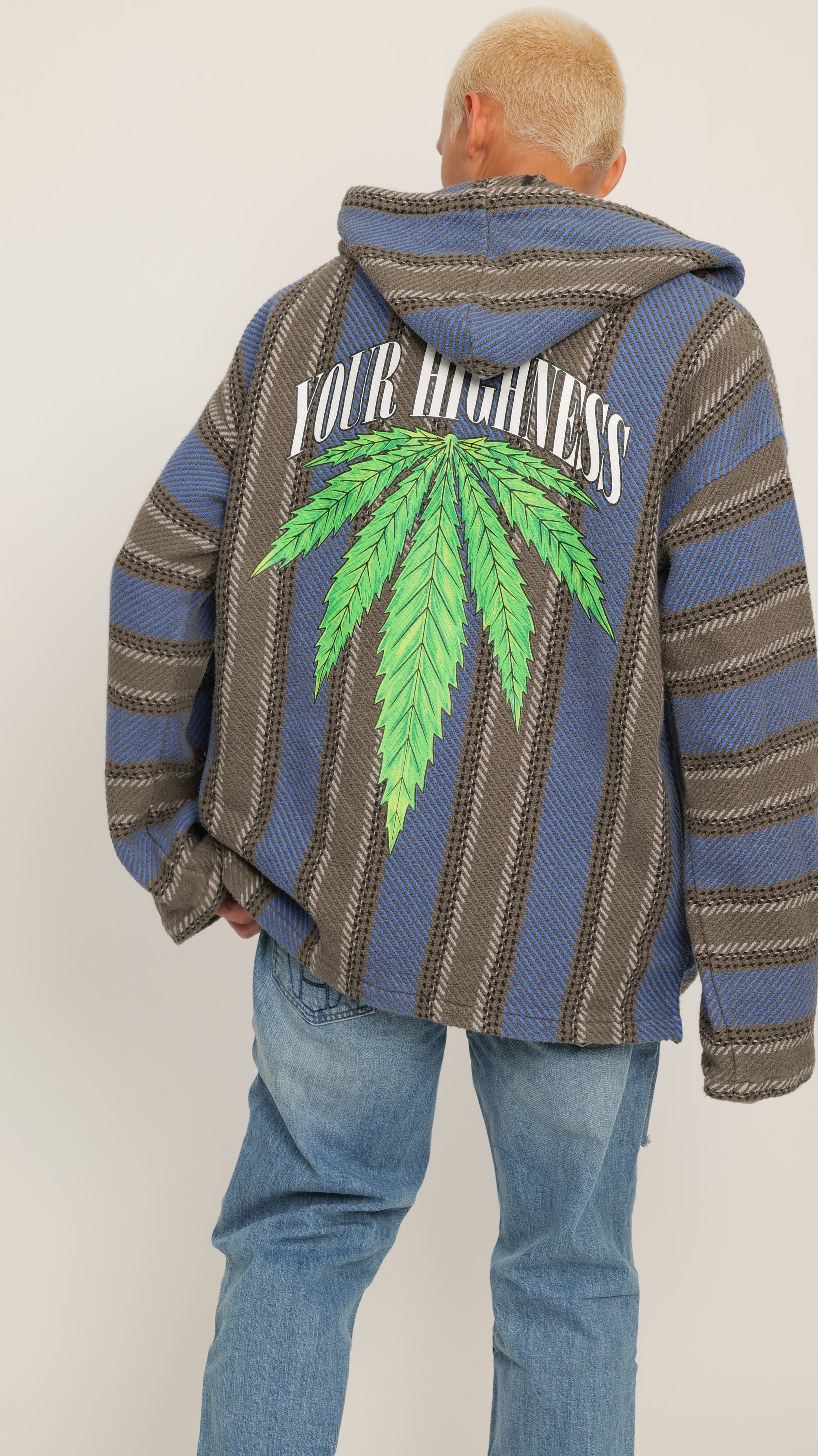 Hemp Leaf Baja Hoodie