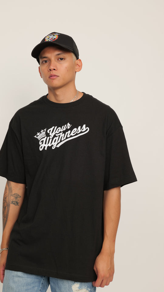 Crown Logo Tee Black/White