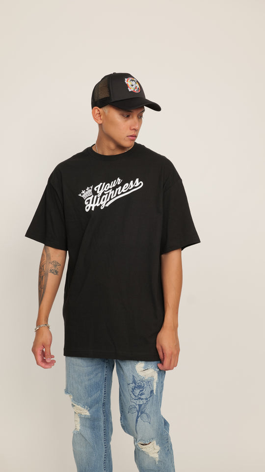 Crown Logo Tee Black/White