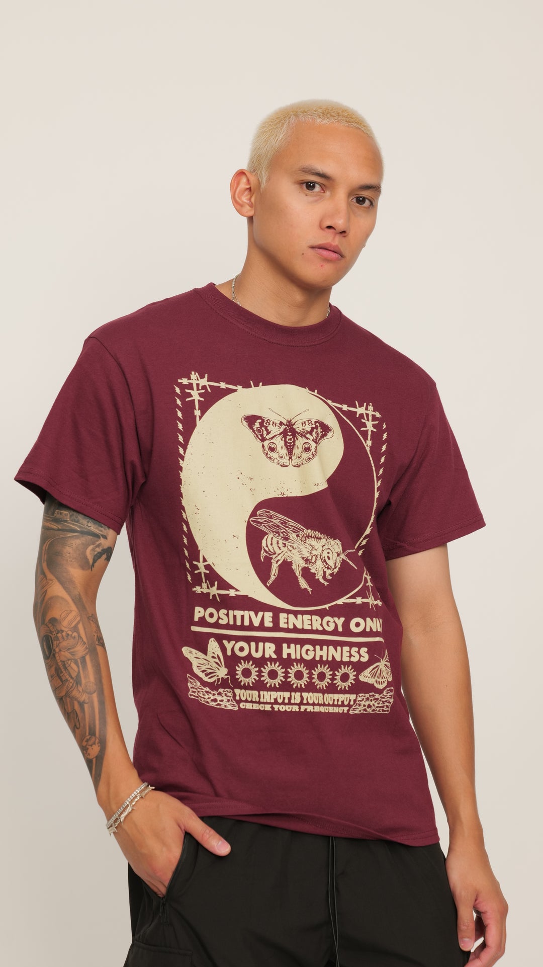 Output Tee Maroon