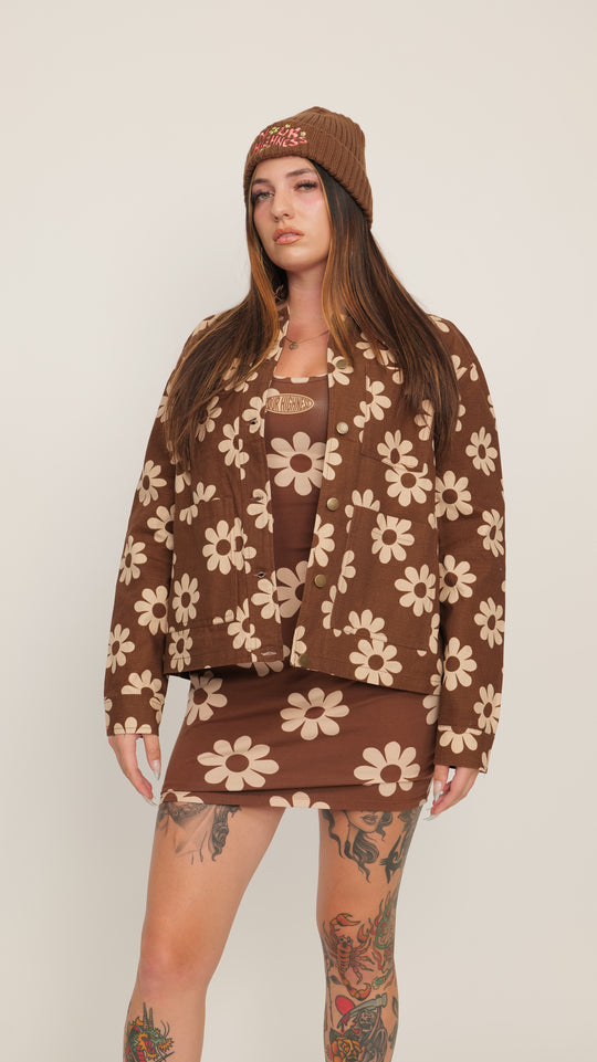 Hazy Dazy Chore Jacket Brown