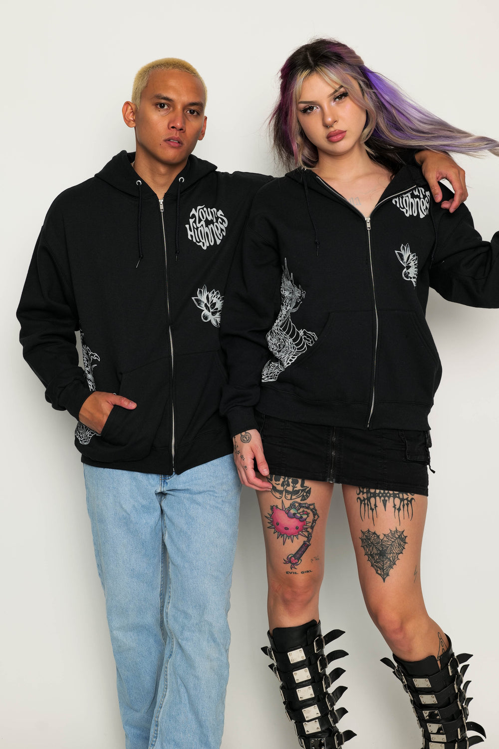 Dragonlily Zip Hoodie