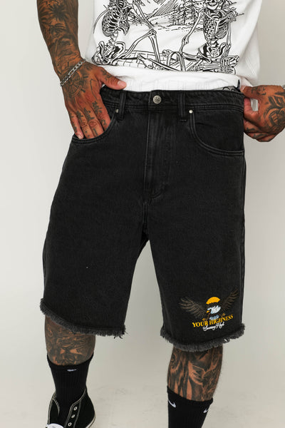 Soaring High Jorts Black