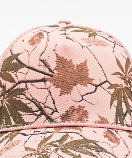 Autumn Camo Trucker Hat Pink