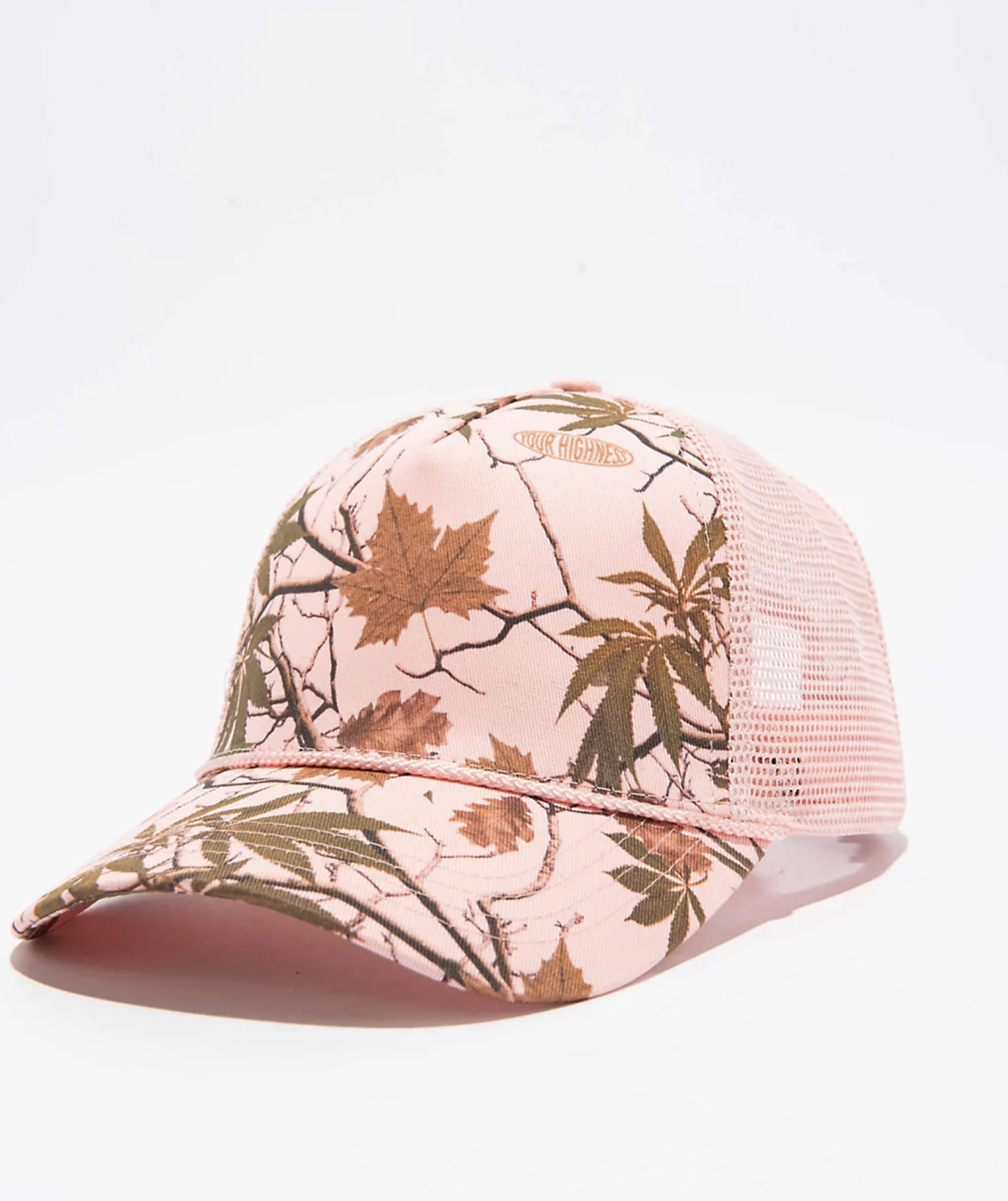 Autumn Camo Trucker Hat Pink