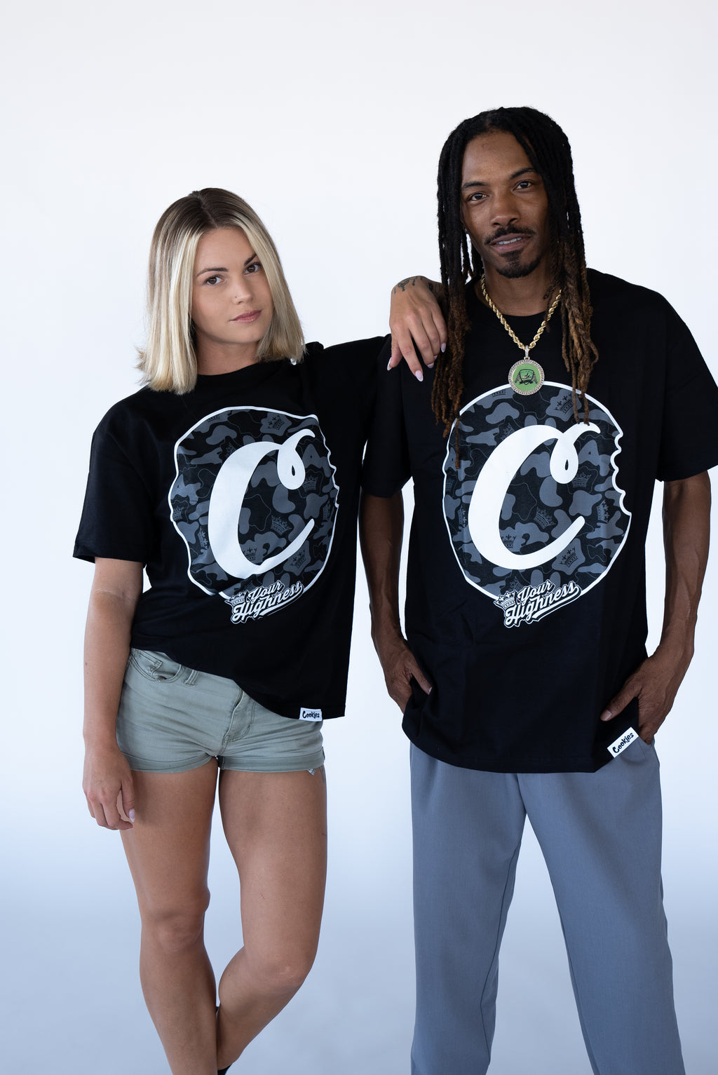 Cookies x Your Highness Camo C Bite Black T-Shirt