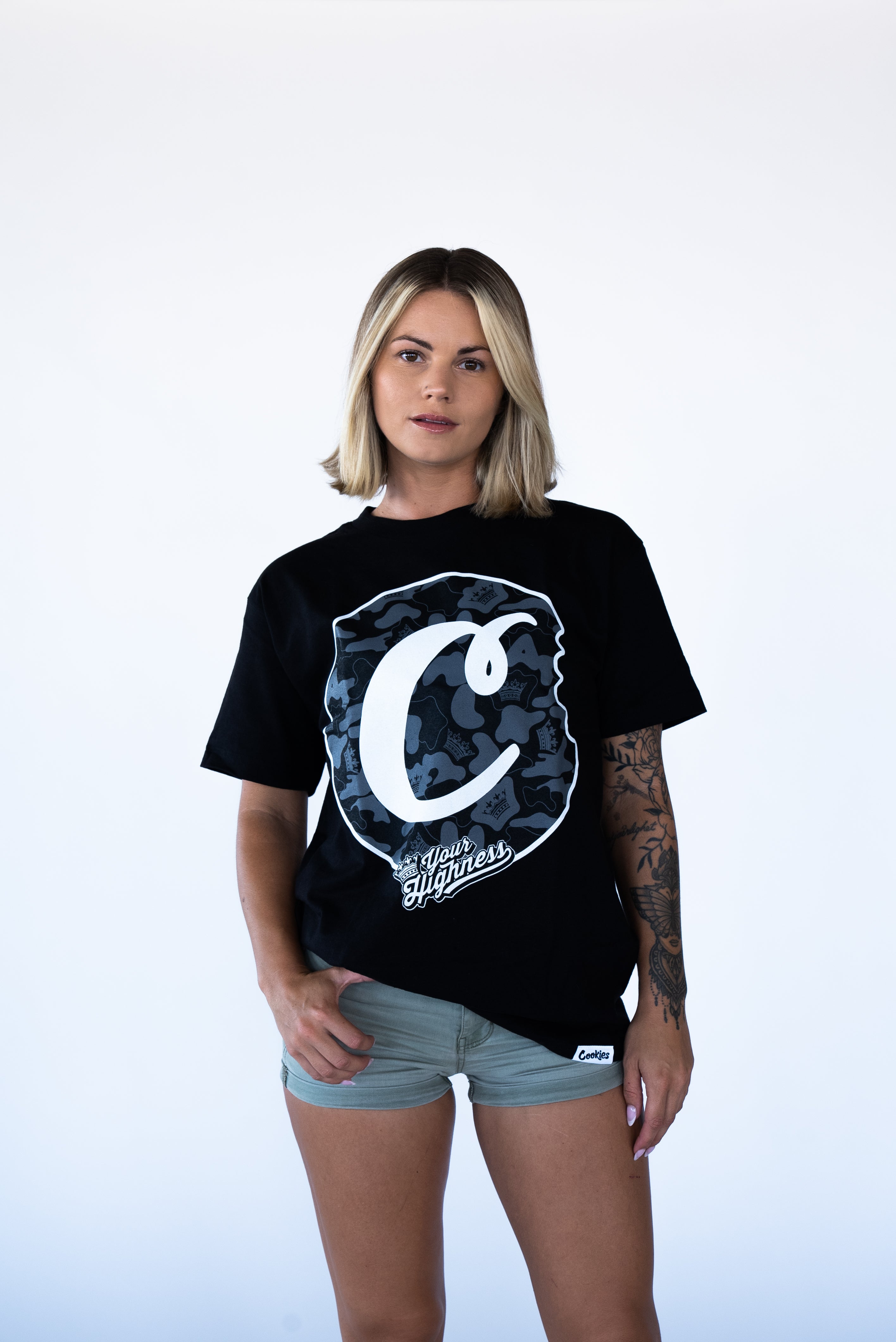 Cookies x Your Highness Camo C Bite Black T-Shirt – Your Highness