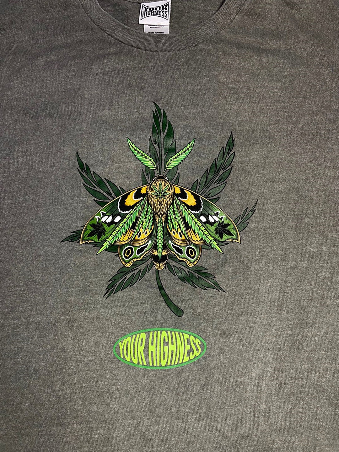 Moth Tee Charcoal