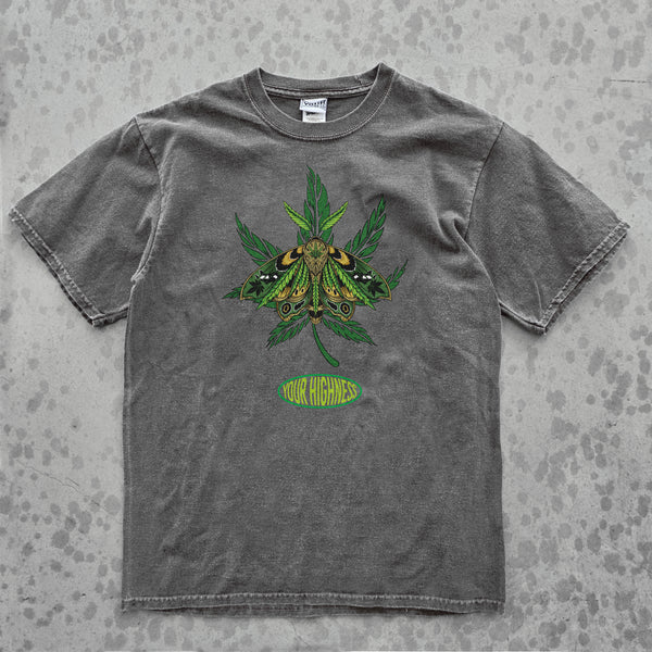 Moth Tee Charcoal