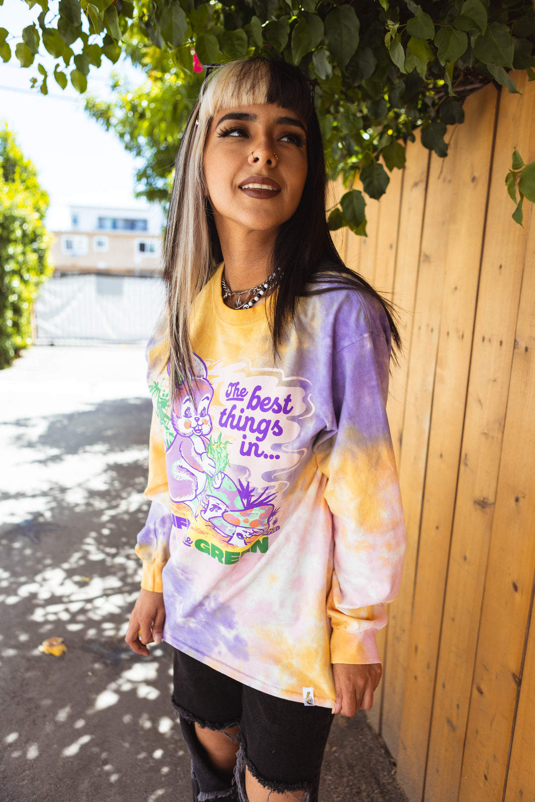 Green Life Tie Dye L/S