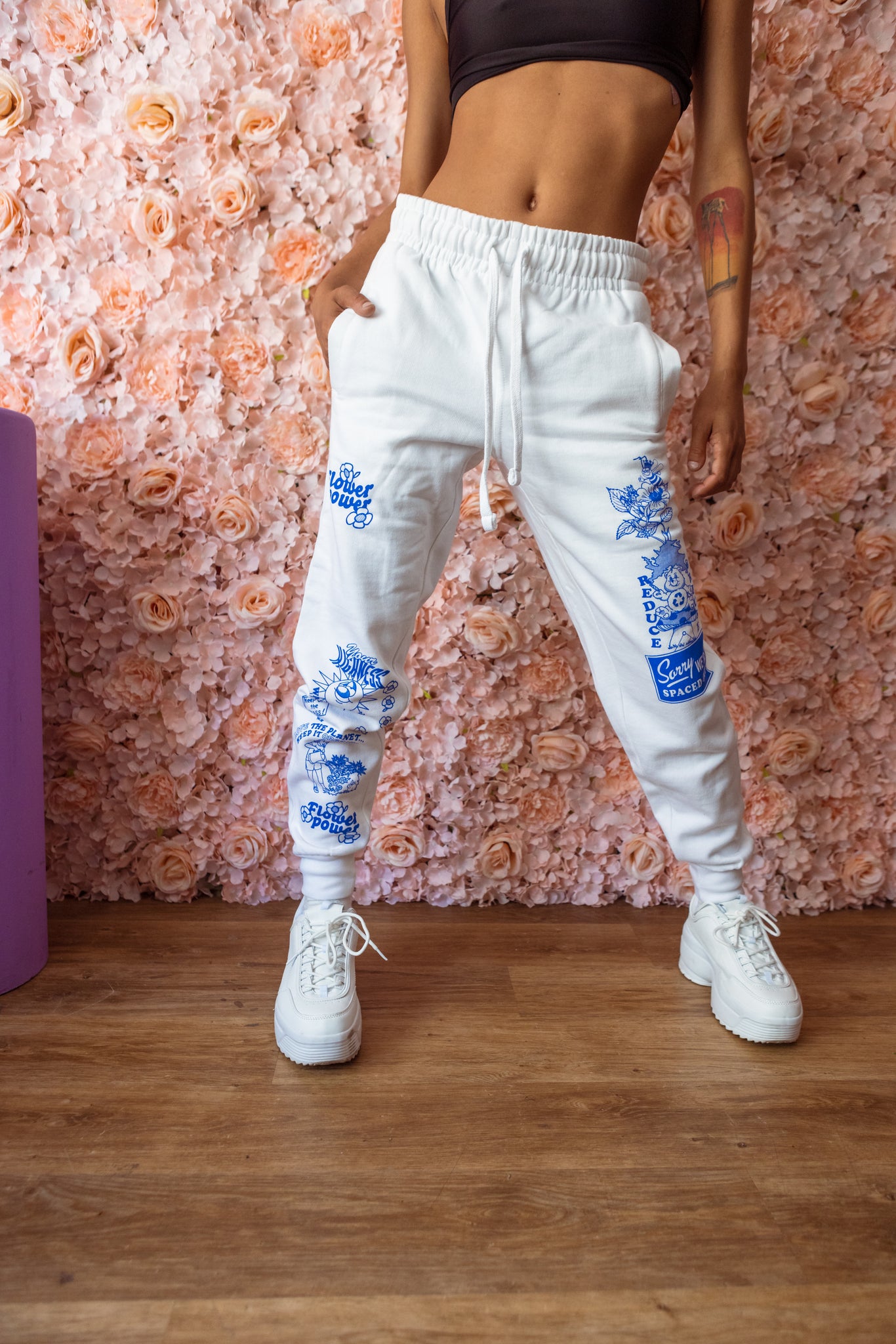 Garden Party Sweatpant White