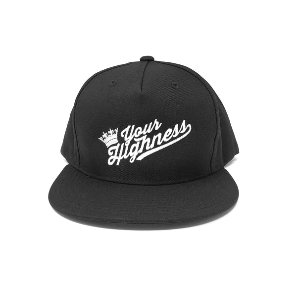 Crown Logo Black Snapback Hat