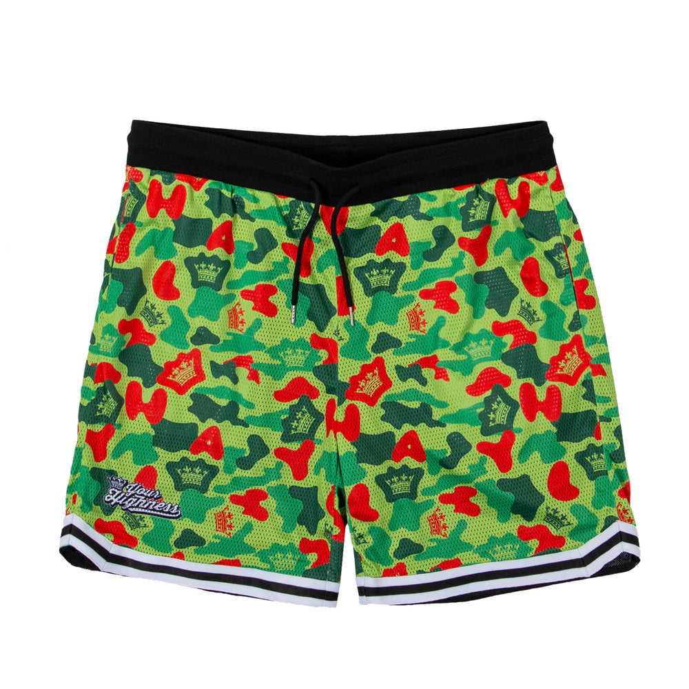 YHLA Crown Camo Mesh Shorts