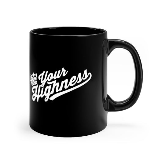 Crown Logo Black Mug