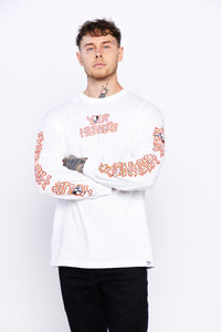 Fracture White L/S Tee